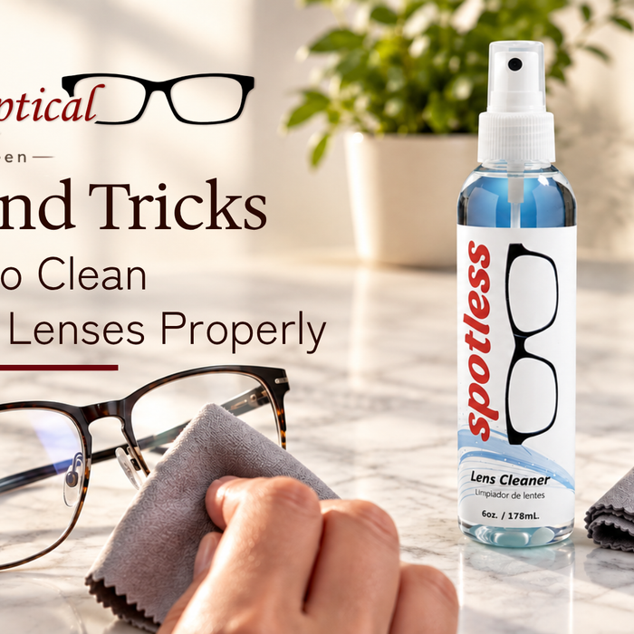Tips and Tricks on How to Clean Eyeglass Lenses Properly.