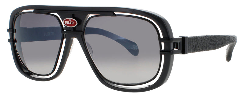 BUGATTI 07-GRY/BK Grey Black Sunglasses
