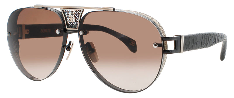 BUGATTI 05-WG/BK White Gold Sunglasses