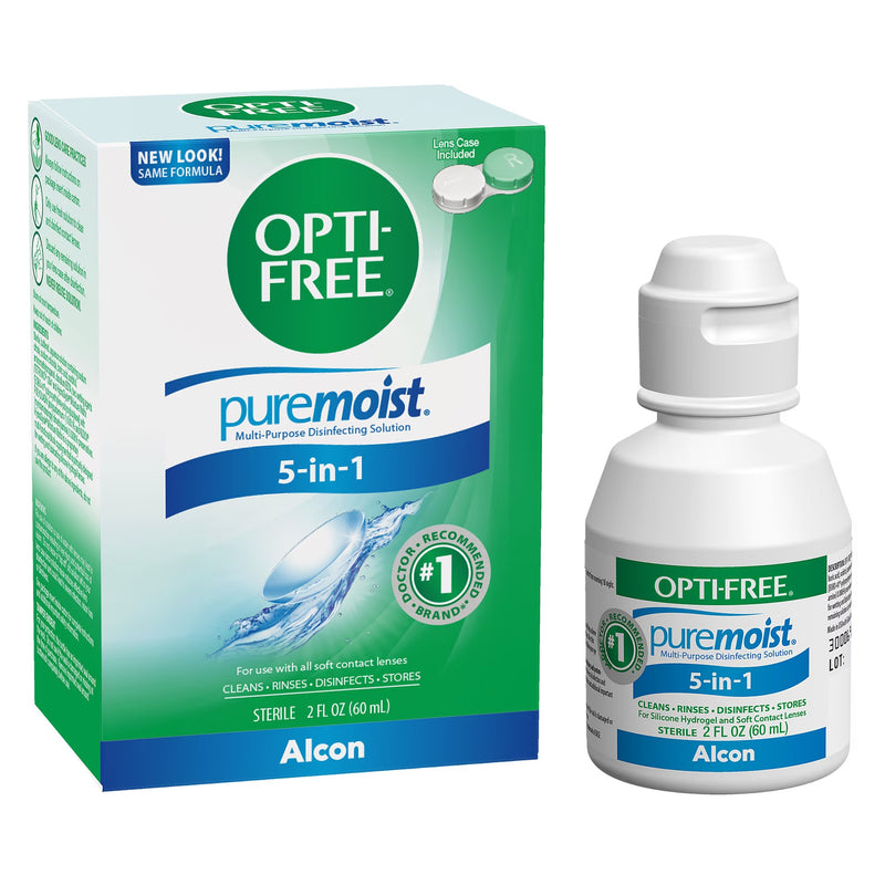 OPTI-FREE Puremoist Multi-Purpose Contact Lens Solution 2 oz (Pack of 6)