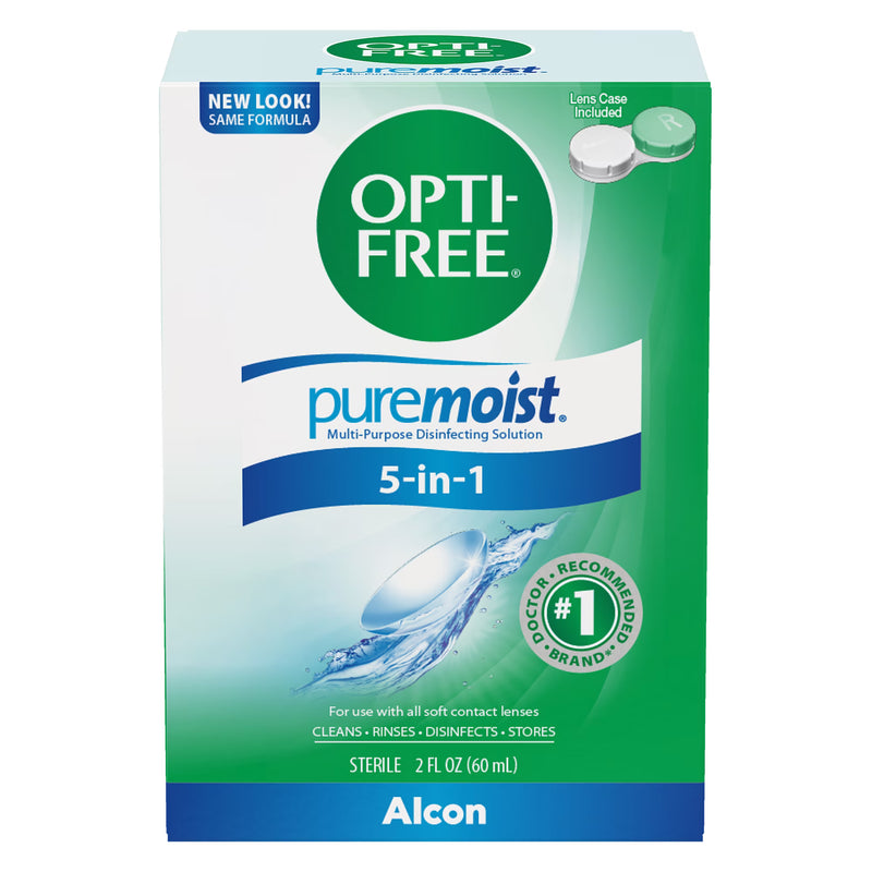 OPTI-FREE Puremoist Multi-Purpose Contact Lens Solution 2 oz (Pack of 6)