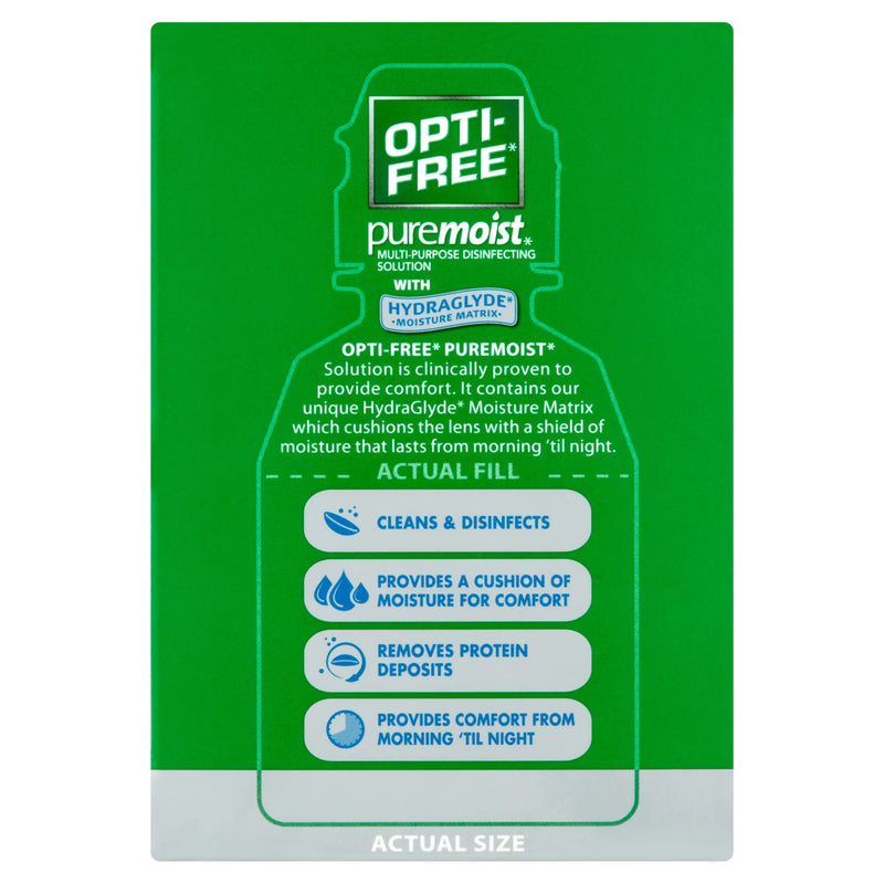 OPTI-FREE Puremoist Multi-Purpose Contact Lens Solution 2 oz (Pack of 6)