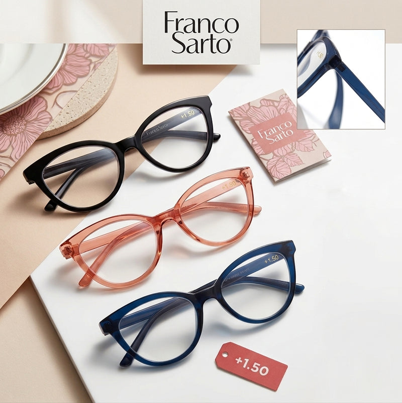 Franco Sarto Reading Glasses 3 Pack | Available Power (+1.50)