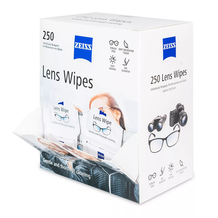 ZEISS Pre-Moistened Eyeglass Lens Cleaning Wipes (250 ct.) - Get Free Lenses