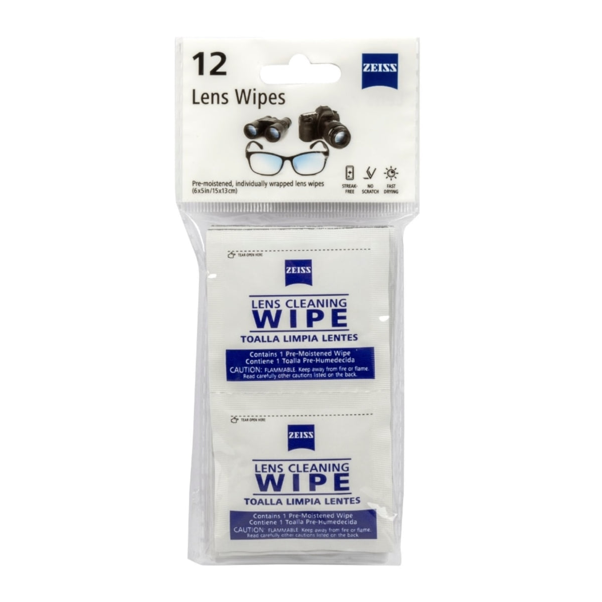 ZEISS Pre-Moistened Eyeglass Lens Cleaning Wipes (250 ct.)