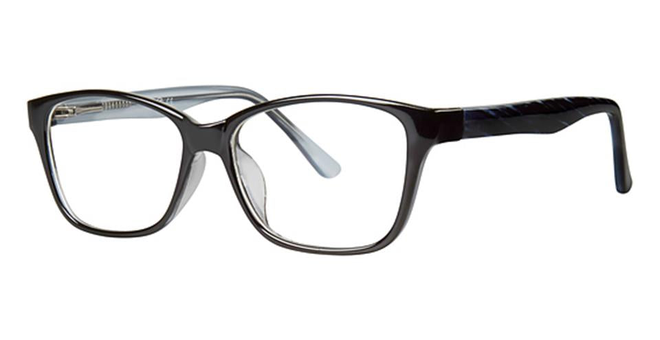 Metro 23 Black lace optical frame for prescription eyeglasses or blue light glasses.