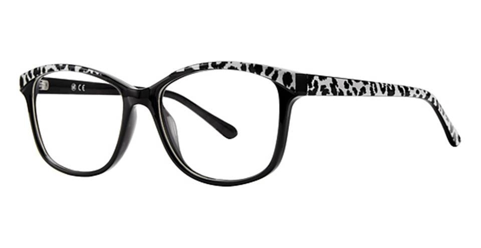 Metro 39 Black/Zebra Lace optical frame for prescription eyeglasses or blue light glasses.