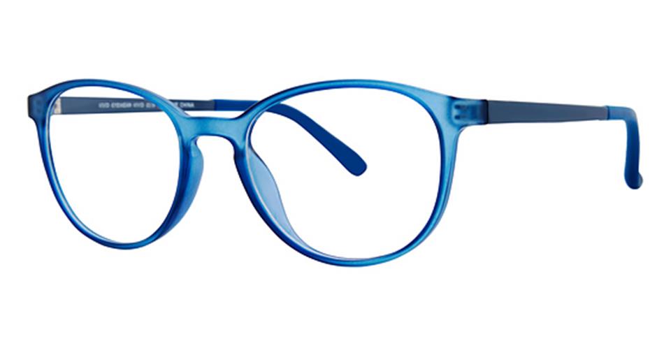 Vivid 2018 Matt Crystal Dark Blue Lace optical frame for prescription eyeglasses or blue light glasses.