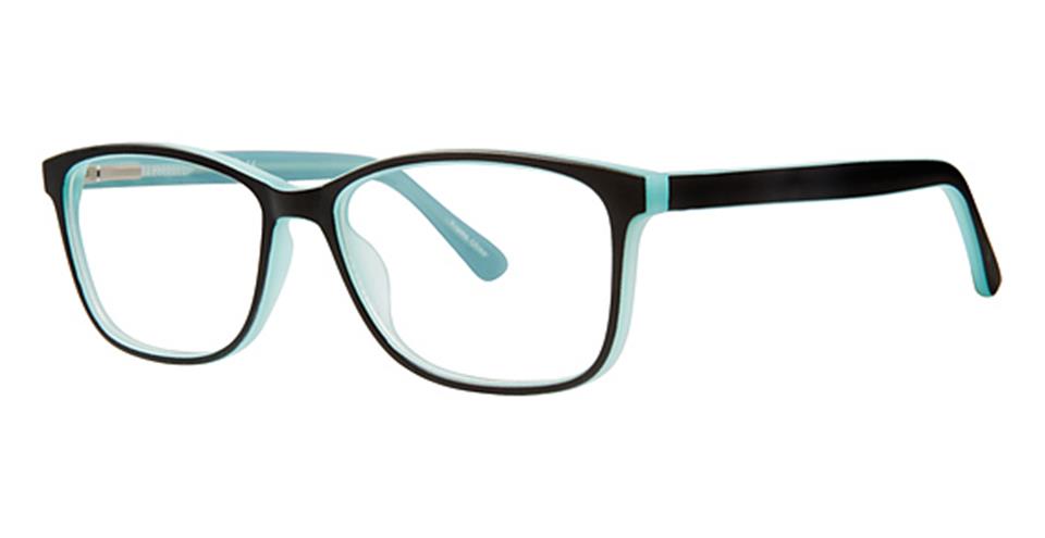 Metro 30 Black/Green lace optical frame for prescription eyeglasses or blue light glasses.