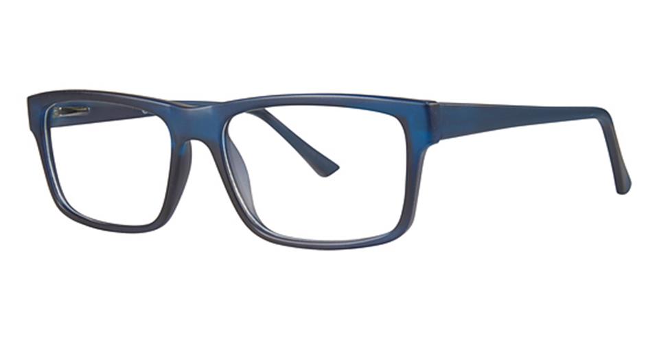 Metro 19 Dark Matt Blue lace optical frame for prescription eyeglasses or blue light glasses.