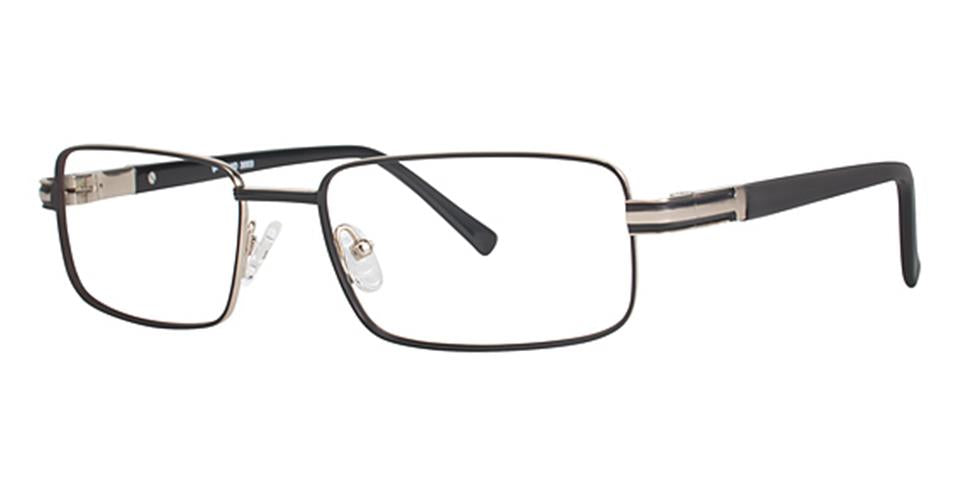 Vivid 3004 Matt Black/Gold Lace optical frame for prescription eyeglasses or blue light glasses.