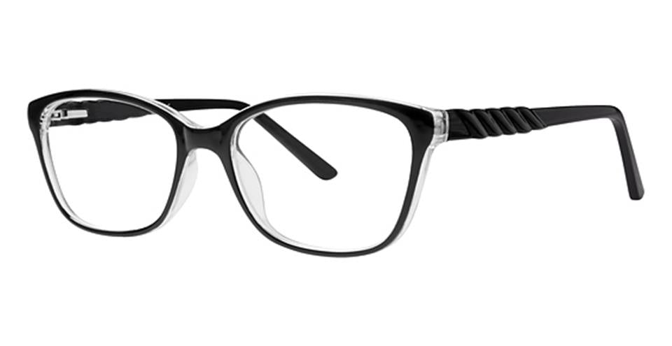 Metro 29 Black/Crystal lace optical frame for prescription eyeglasses or blue light glasses.