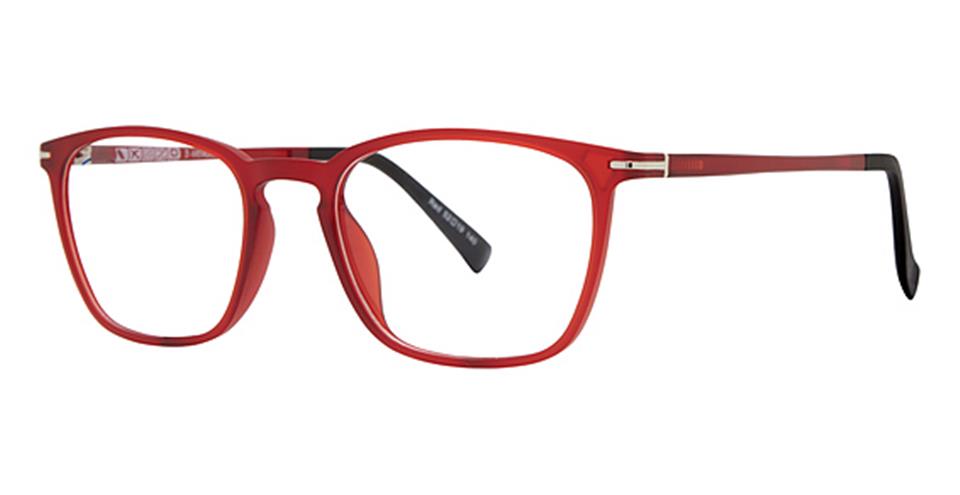 Vivid 2031 Matt Crystal Red Lace optical frame for prescription eyeglasses or blue light glasses.