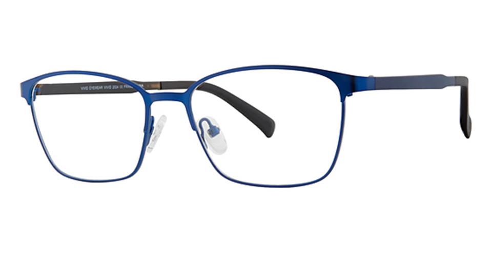 Vivid 2024 Matt Blue/Blue Lace optical frame for prescription eyeglasses or blue light glasses.