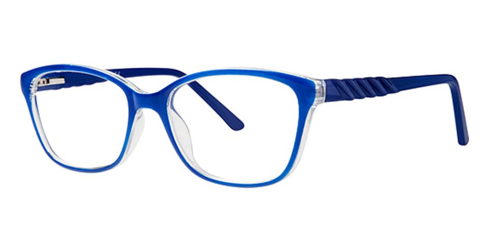 Metro 29 Blue Crystal lace optical frame for prescription eyeglasses or blue light glasses.