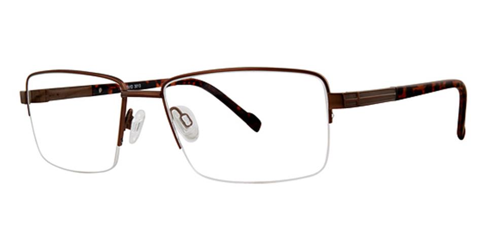 Vivid 3013 Matt Brown Lace optical frame for prescription eyeglasses or blue light glasses.