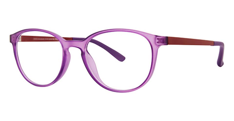 Vivid 2018 Matt Crystal Dark Purple Lace optical frame for prescription eyeglasses or blue light glasses.