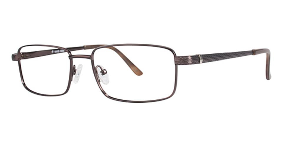 Vivid 3005 Brown/Gold Lace optical frame for prescription eyeglasses or blue light glasses.