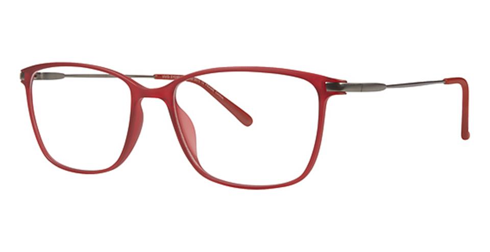 Vivid 2015 Matt Red Lace optical frame for prescription eyeglasses or blue light glasses.