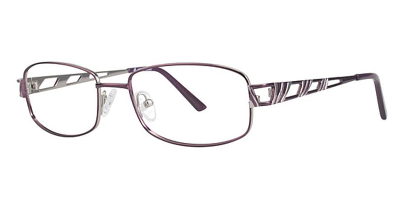 Vivid 3006 Burgundy/Silver Lace optical frame for prescription eyeglasses or blue light glasses.