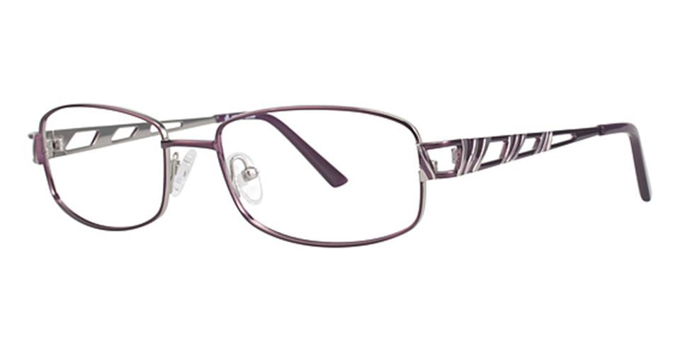 Vivid 3006 Burgundy/Silver Lace optical frame for prescription eyeglasses or blue light glasses.