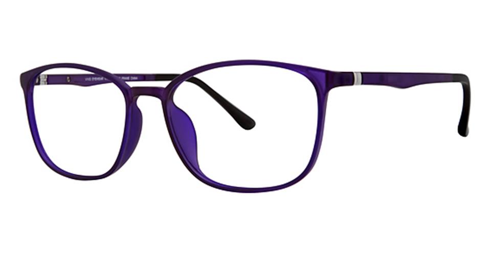 Vivid 2028 Matt Purple/Silver Lace optical frame for prescription eyeglasses or blue light glasses.