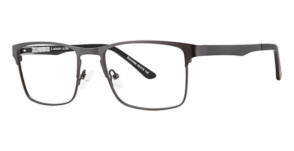 Vivid 2030 Gunmetal/Black Lace optical frame for prescription eyeglasses or blue light glasses.