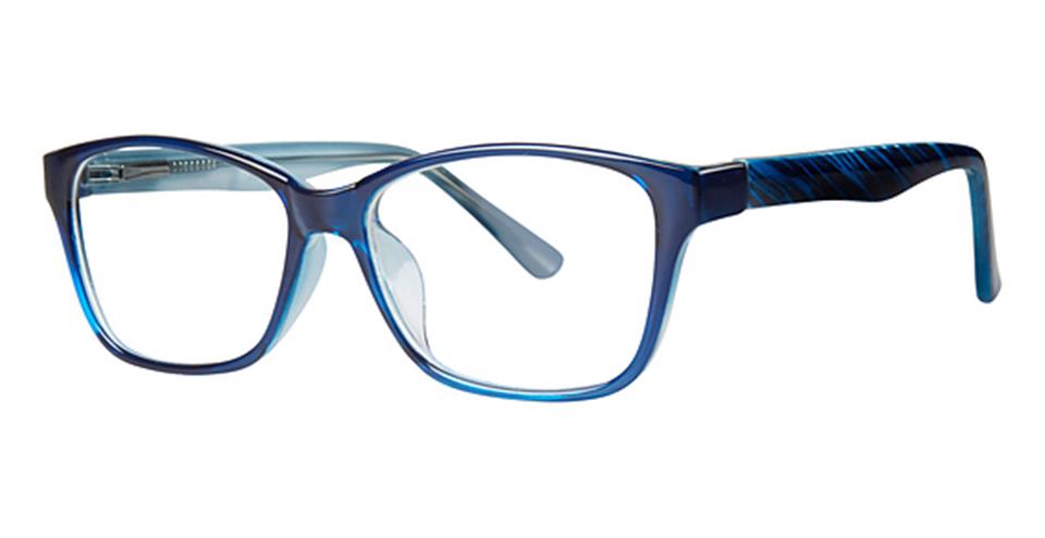 Metro 23 Blue lace optical frame for prescription eyeglasses or blue light glasses.