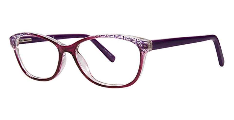 Metro 28 Purple lace optical frame for prescription eyeglasses or blue light glasses.