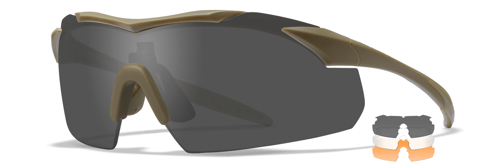 Wiley X WX Vapor Tan 499 Polycarbonate Sunglasses