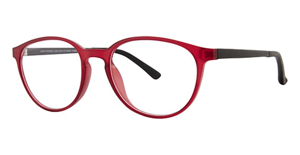 Vivid 2018 Matt Crystal Dark Red Lace optical frame for prescription eyeglasses or blue light glasses.
