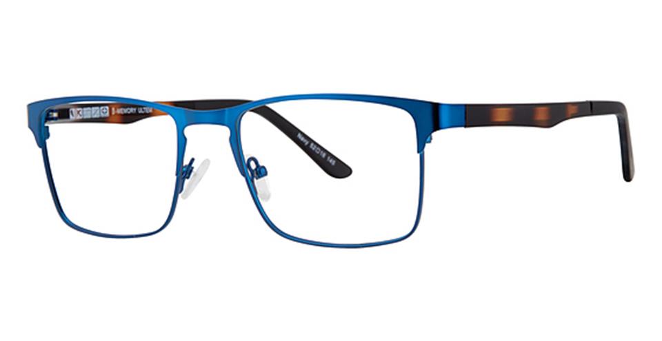 Vivid 2030 Navy/Tortoise Lace optical frame for prescription eyeglasses or blue light glasses.
