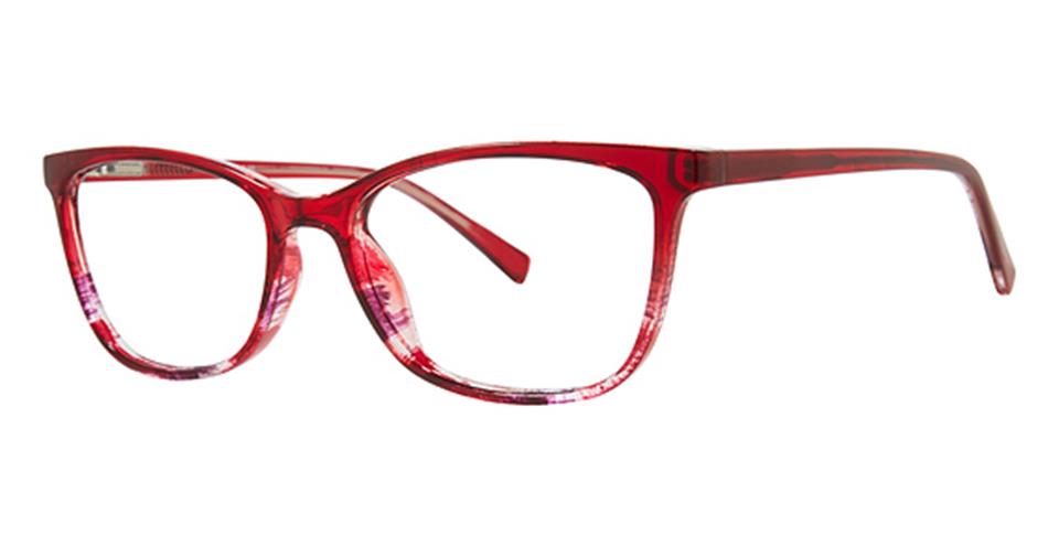 Metro 40 Demi Red optical frame for prescription eyeglasses or blue light glasses.