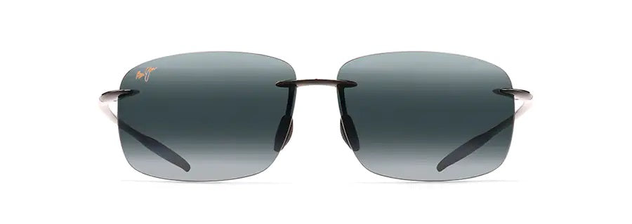 BREAKWALL Gloss Black Polarized Rimless Sunglasses