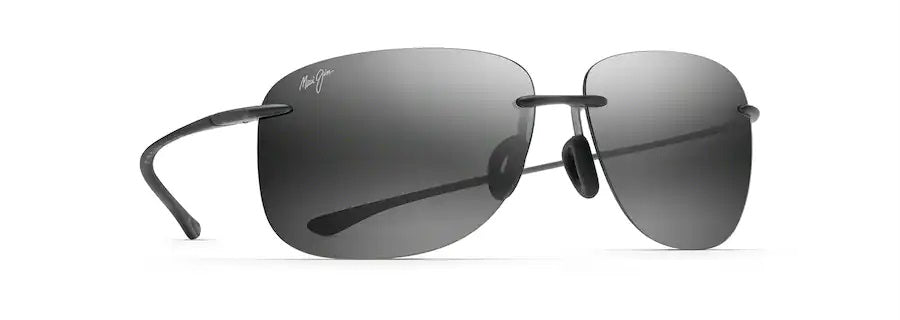 HIKINA Matte Grey Polarized Rimless Sunglasses