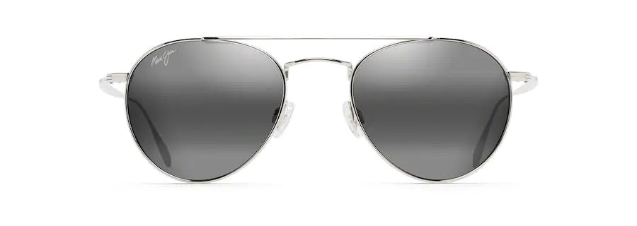 PISCES ASIAN FIT Silver Polarized Classic Sunglasses