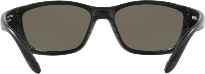 Fisch Blue Mirror Polarized Glass BlackOut Sunglasses
