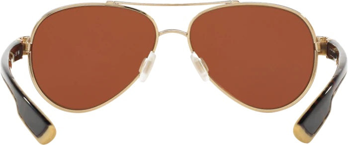 Loreto Rose Gold Polarized Glass Sunglasses (Item No: LR 64 OGMGLP)