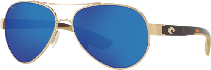 Loreto Rose Gold Polarized Glass Sunglasses (Item No: LR 64 OBMGLP)