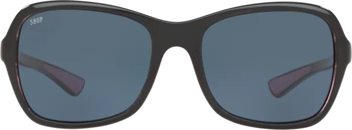Kare Shiny Black/Hibiscus Polarized Polycarbonate Sunglasses (Item No: KAR 132 OGP)