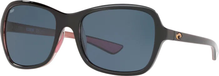 Kare Shiny Black/Hibiscus Polarized Polycarbonate Sunglasses (Item No: KAR 132 OGP)