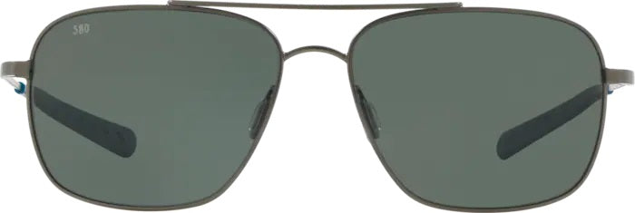 Canaveral Brushed Gray Polarized Glass Sunglasses (Item No: CAN 185 OGGLP)
