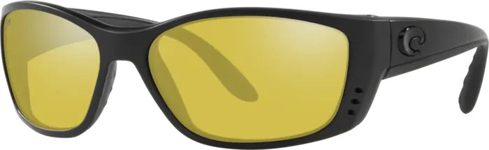 Fisch Sunrise Silver Mirror Polarized BlackOut Sunglasses