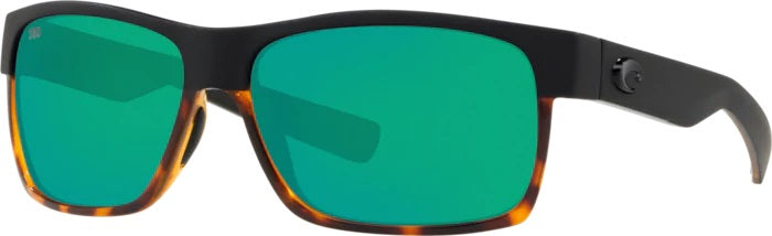 Half Moon Black/Shiny Tort Polarized Glass Sunglasses (Item No: HFM 181 OGMGLP)