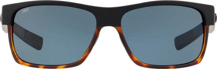 Half Moon Black/Shiny Tort Polarized Glass Sunglasses (Item No: HFM 181 OGP)