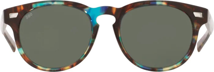 Del Mar Shiny Ocean Tortoise Polarized Glass Sunglasses (Item No: DEL 204 OGGLP)