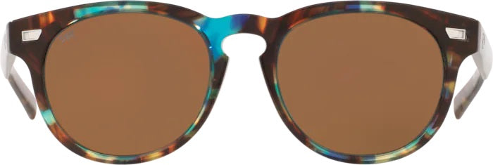 Del Mar Shiny Ocean Tortoise Polarized Glass Sunglasses (Item No: DEL 204 OCGLP)