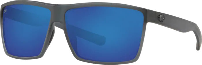 Rincon Matte Smoke Crystal Polarized Glass Sunglasses (Item No: RIN 156 OBMGLP)