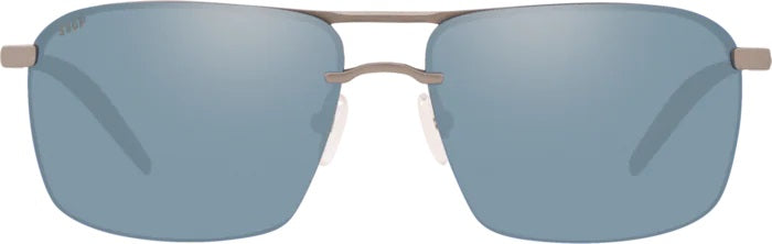 Skimmer Matte Silver Polarized Polycarbonate Sunglasses (Item No: SKM 228 OSGP)