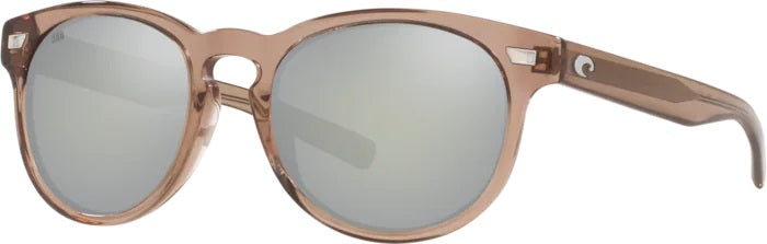Del Mar Shiny Taupe Crystal Polarized Glass Sunglasses (Item No: DEL 258 OSGGLP)